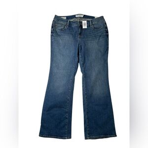 Torrid Denim Relaxed Bootcut Jeans Womens Sz 18 S Sapphire Blue Medium Wash NWT